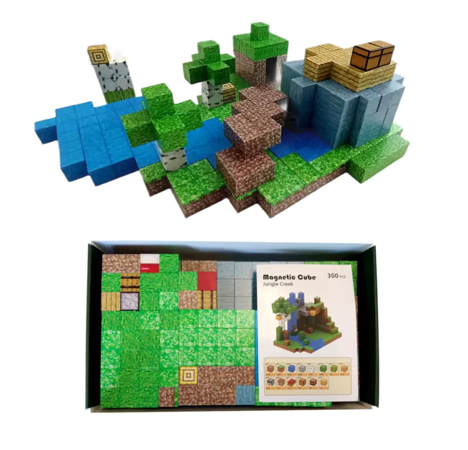 Toybit Minecraft Jungle Creek XXL Magnetická stavebnice MSTB2322 - náhled 4
