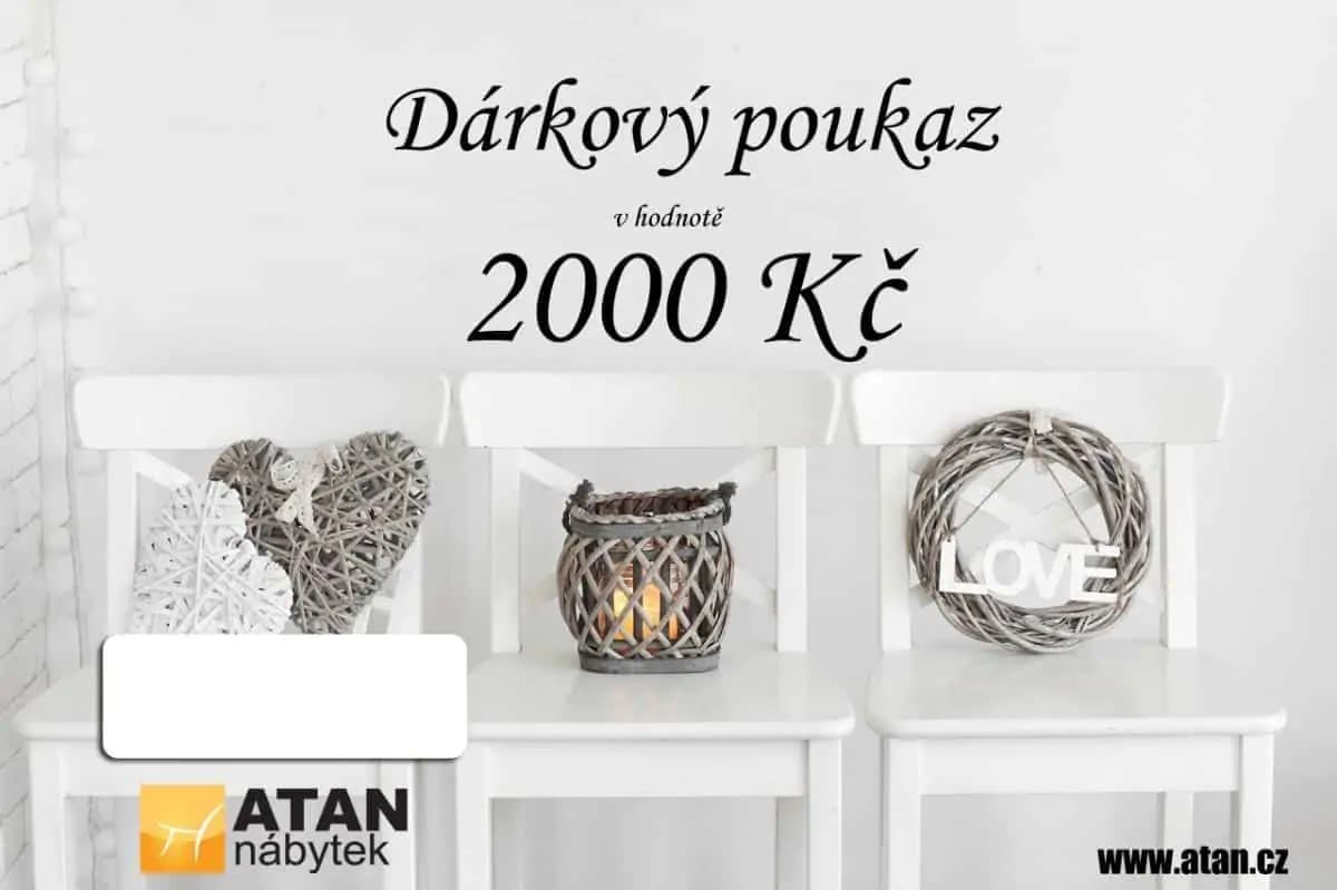 ATAN Dárkový poukaz v hodnotě 2000 Kč