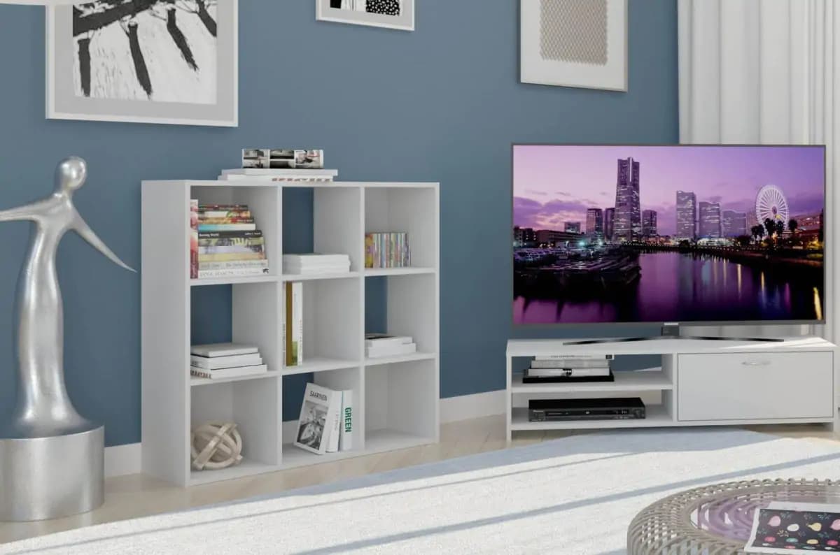 Casarredo Televizní stolek 1D CARINO - bílá - náhled 3