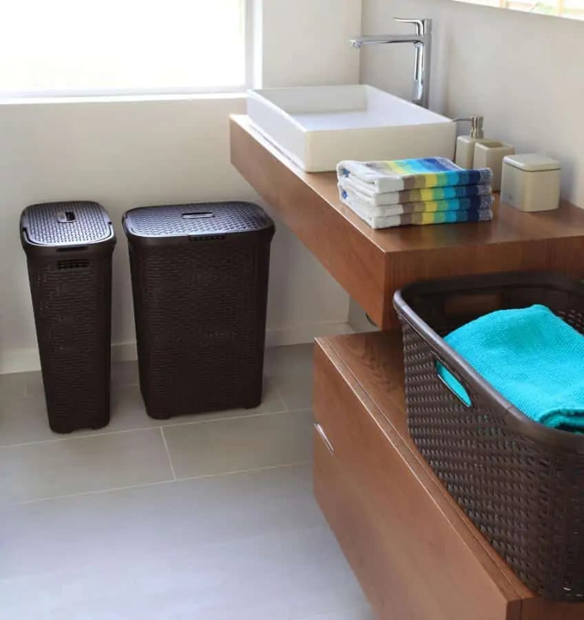 Curver Koš na čisté prádlo RATTAN STYLE 45L - hnědý - náhled 4