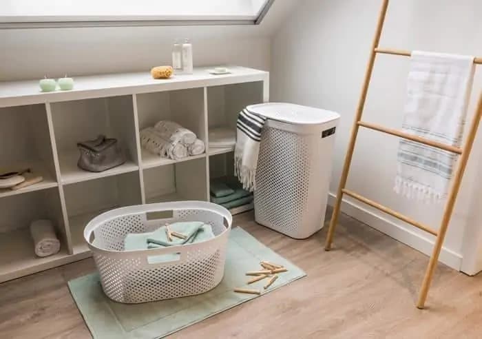 Curver Koš na prádlo INFINITY DOTS 59L - bílý - náhled 5