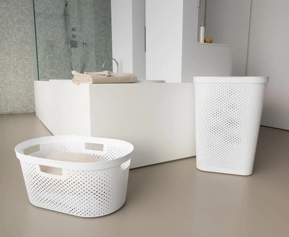 Curver Koš na čisté prádlo INFINITY DOTS 39L - bílý - náhled 2