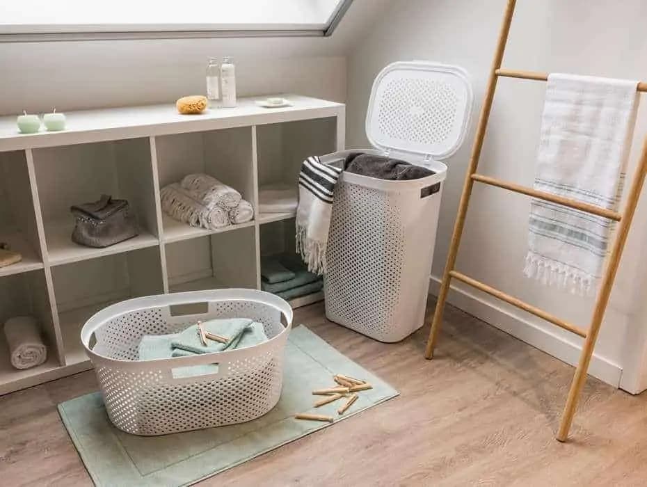 Curver Koš na čisté prádlo INFINITY DOTS 39L - bílý - náhled 4