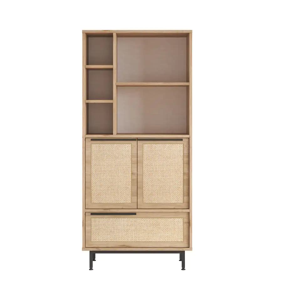 Casarredo Skříňka na mikrovlnku VERACRUZ - dub/jutový vzor - náhled 2