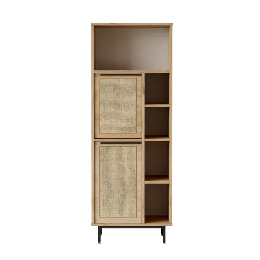Casarredo Skříňka na mikrovlnku IGUALA - dub/jutový vzor - náhled 2