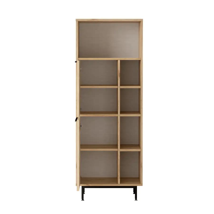 Casarredo Skříňka na mikrovlnku IGUALA - dub/jutový vzor - náhled 3