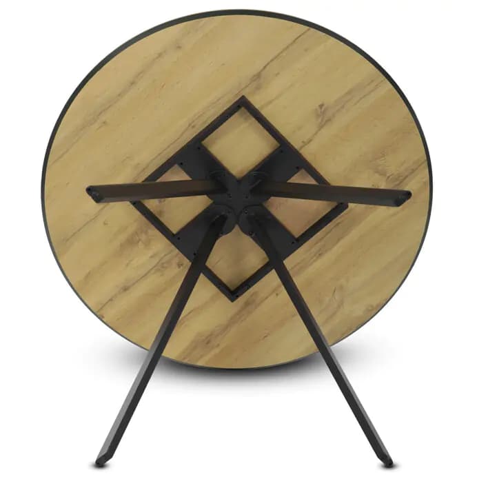 Autronic Jídelní stůl kulatý HT-R5010 OAK - náhled 5