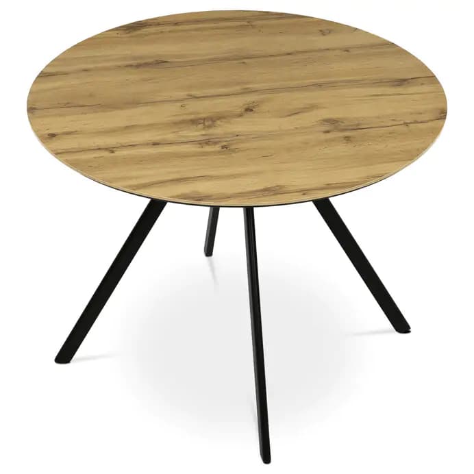 Autronic Jídelní stůl kulatý HT-R5010 OAK - náhled 3