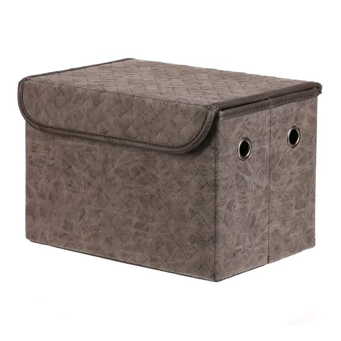 Autronic Box látkový s víkem DT3012 GREY-M