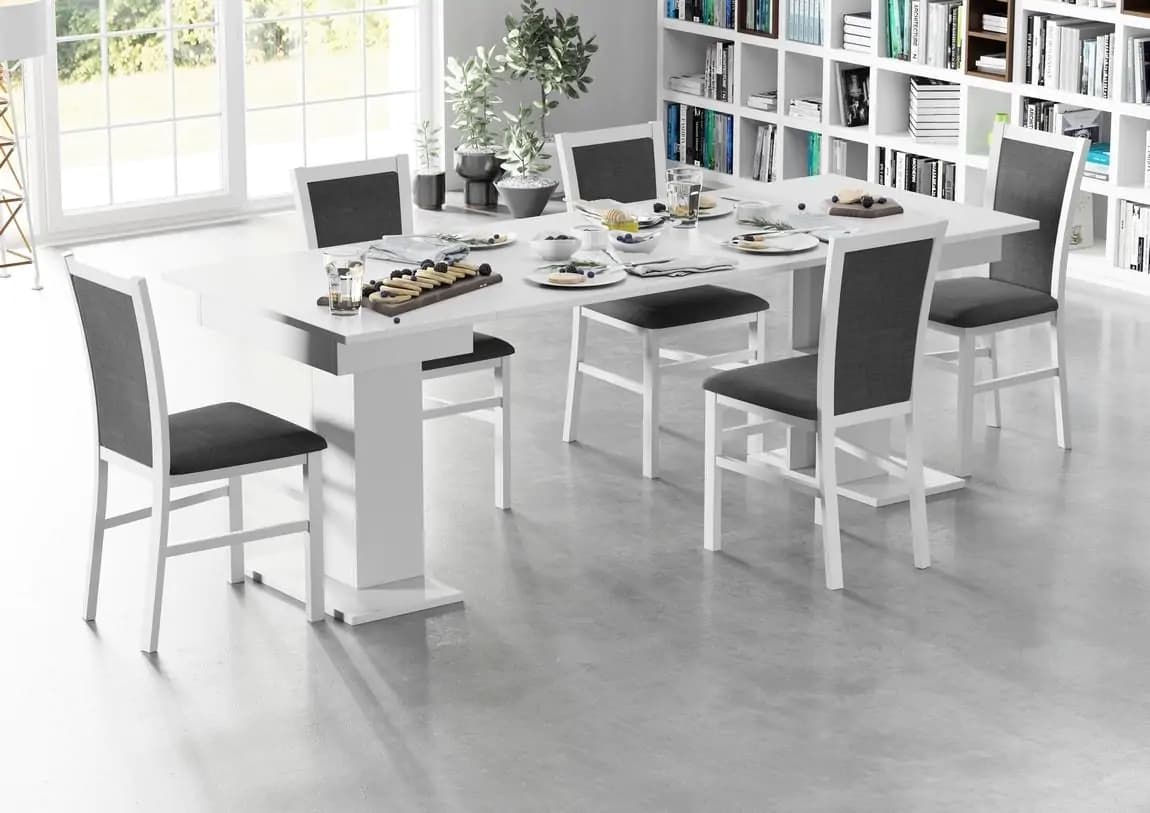Casarredo Jídelní stůl rozkládací STAR 05 bílá - náhled 5