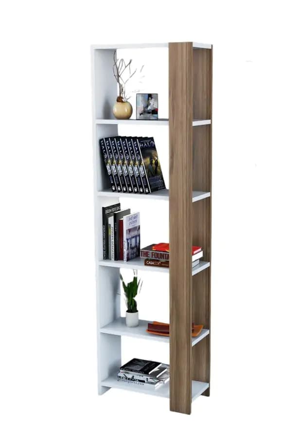 Casarredo Policový regál LARSON - ořech/bílá - náhled 2
