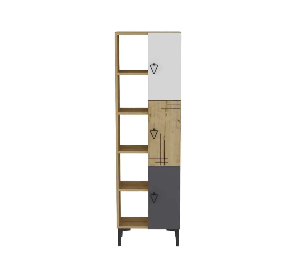 Casarredo Regál KODIAK - antracit/ořech - náhled 2
