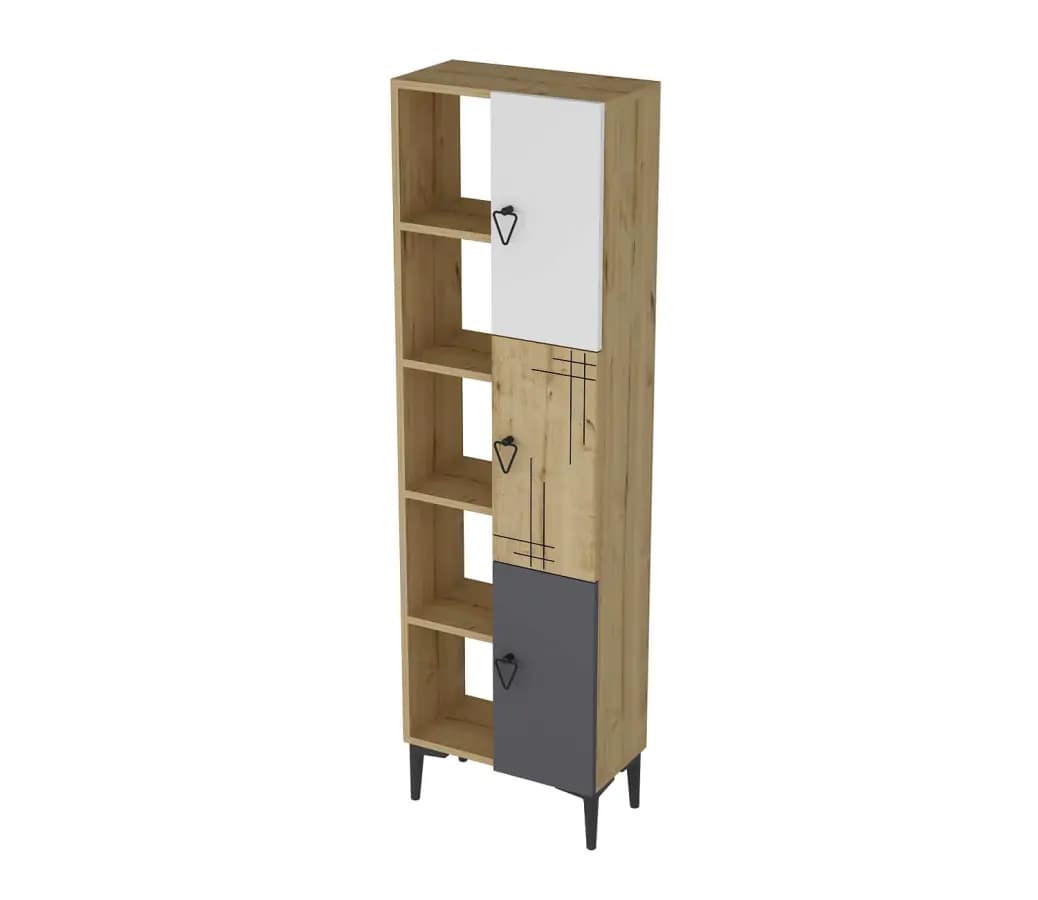 Casarredo Regál KODIAK - antracit/ořech - náhled 4