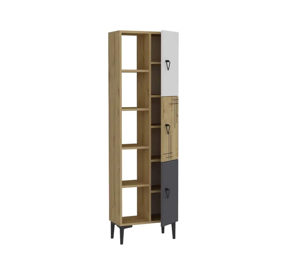 Casarredo Regál KODIAK - antracit/ořech - náhled 3