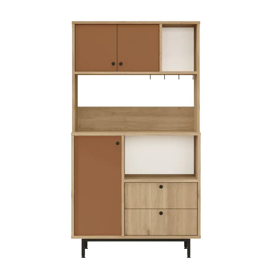 Casarredo Kuchyňská skříňka HERMOSA - dub/cihlová