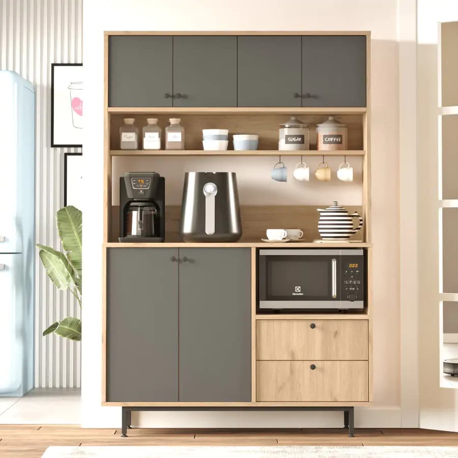 Casarredo Kuchyňská skříň ZAVALETA - dub/antracit
