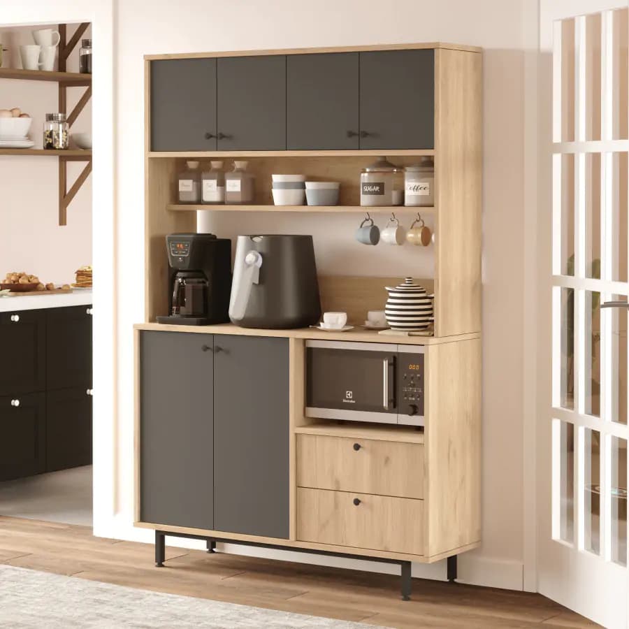 Casarredo Kuchyňská skříň ZAVALETA - dub/antracit - náhled 4