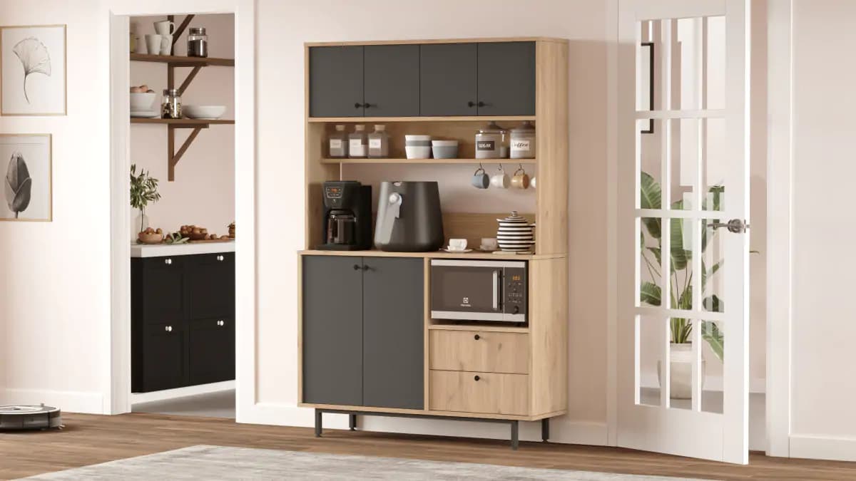Casarredo Kuchyňská skříň ZAVALETA - dub/antracit - náhled 5