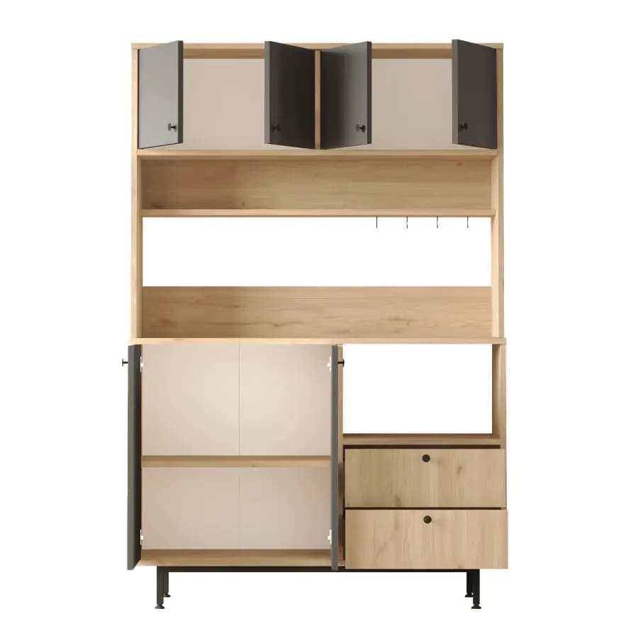 Casarredo Kuchyňská skříň ZAVALETA - dub/antracit - náhled 3