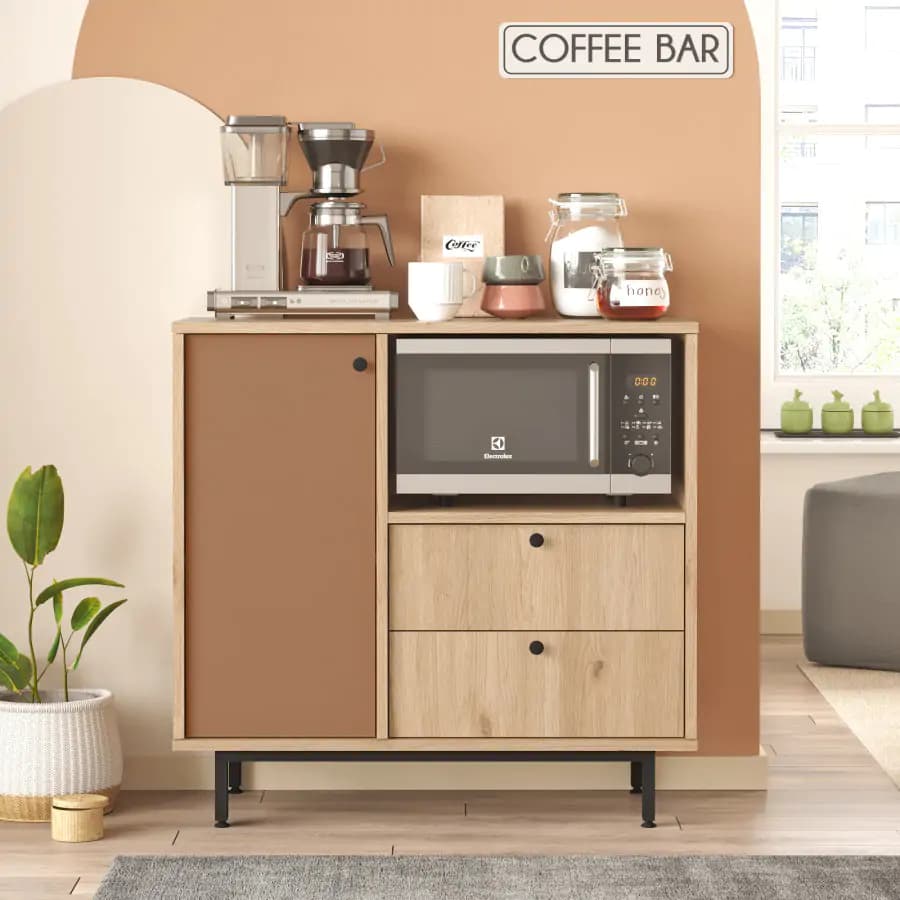Casarredo Kuchyňská skříňka GARCIA - dub/cihlová
