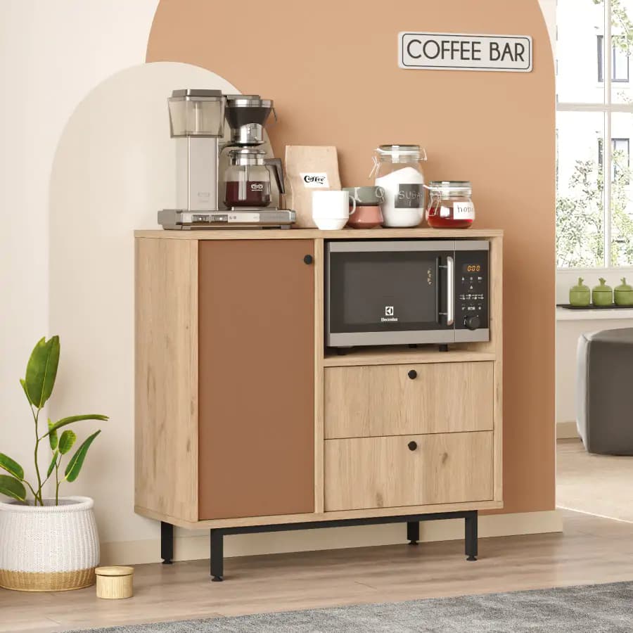 Casarredo Kuchyňská skříňka GARCIA - dub/cihlová - náhled 4