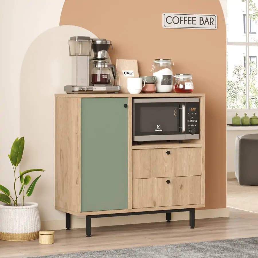 Casarredo Kuchyňská skříňka GARCIA - dub/zelená - náhled 4