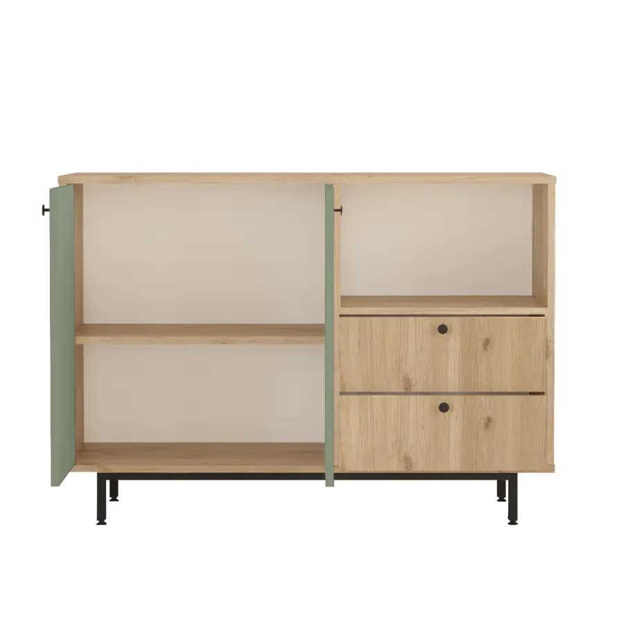 Casarredo Kuchyňská skříňka MORELOS - dub/zelená - náhled 3
