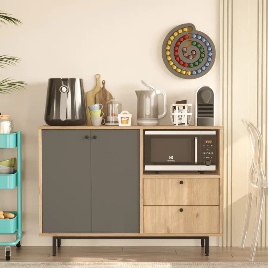Casarredo Kuchyňská skříňka MORELOS - dub/antracit