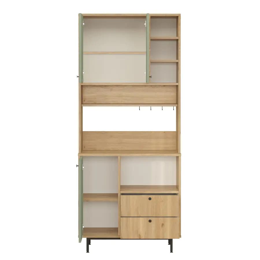 Casarredo Kuchyňská skříň ZAMORA - dub/zelená - náhled 3