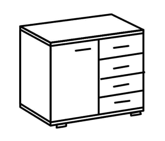 Casarredo Komoda PAMELA 710 divoký dub - náhled 3
