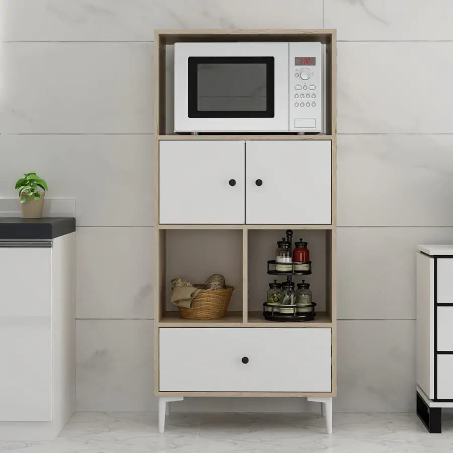 Casarredo Kuchyňská skříňka GLYFA - bílá/dub