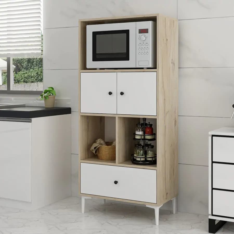 Casarredo Kuchyňská skříňka GLYFA - bílá/dub - náhled 4