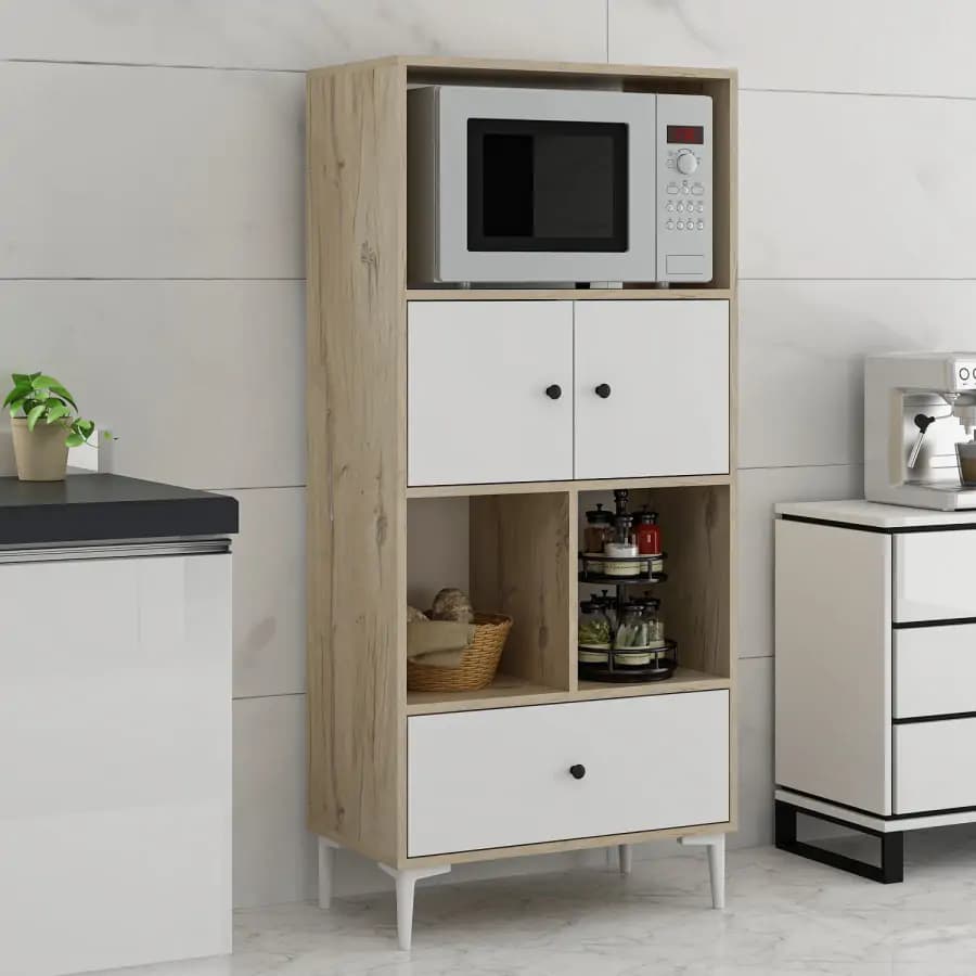 Casarredo Kuchyňská skříňka GLYFA - bílá/dub - náhled 5