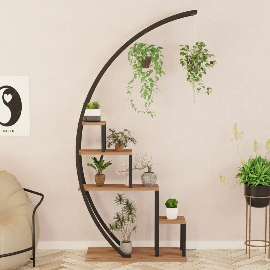 Casarredo Stojan na květiny GARDEN - borovice/černá - náhled 3