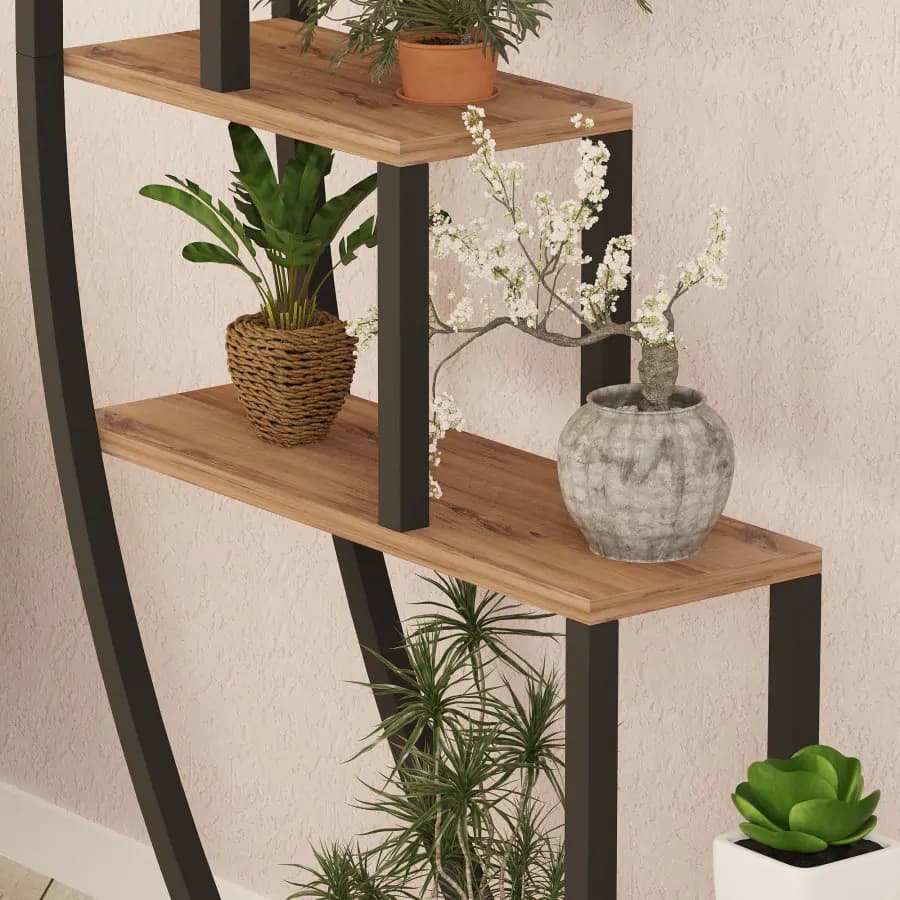 Casarredo Stojan na květiny GARDEN - borovice/černá - náhled 4