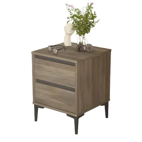 Casarredo Noční stolek GARBER - ořech/šedá - náhled 2