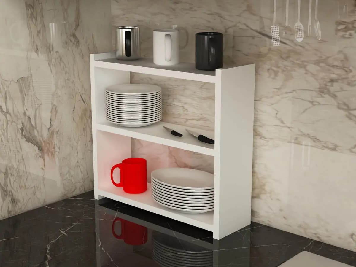 Casarredo Kuchyňský regál FOSTER - bílá - náhled 3