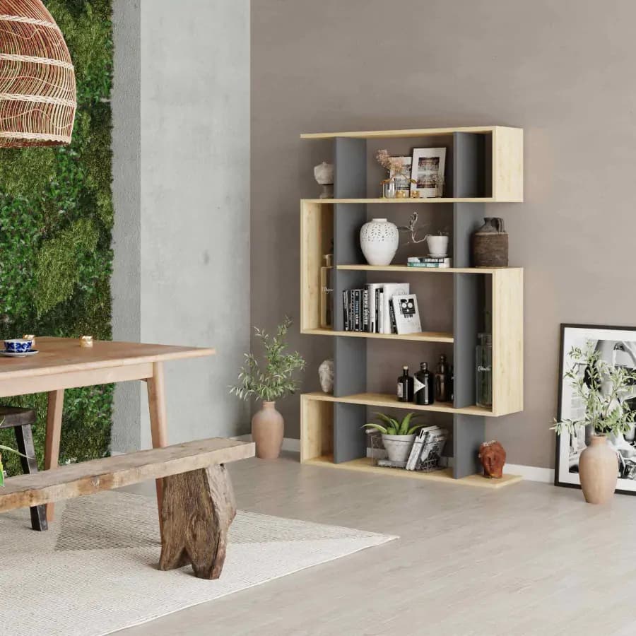 Casarredo Regál, knihovna MYRTALE - dub/antracit - náhled 2