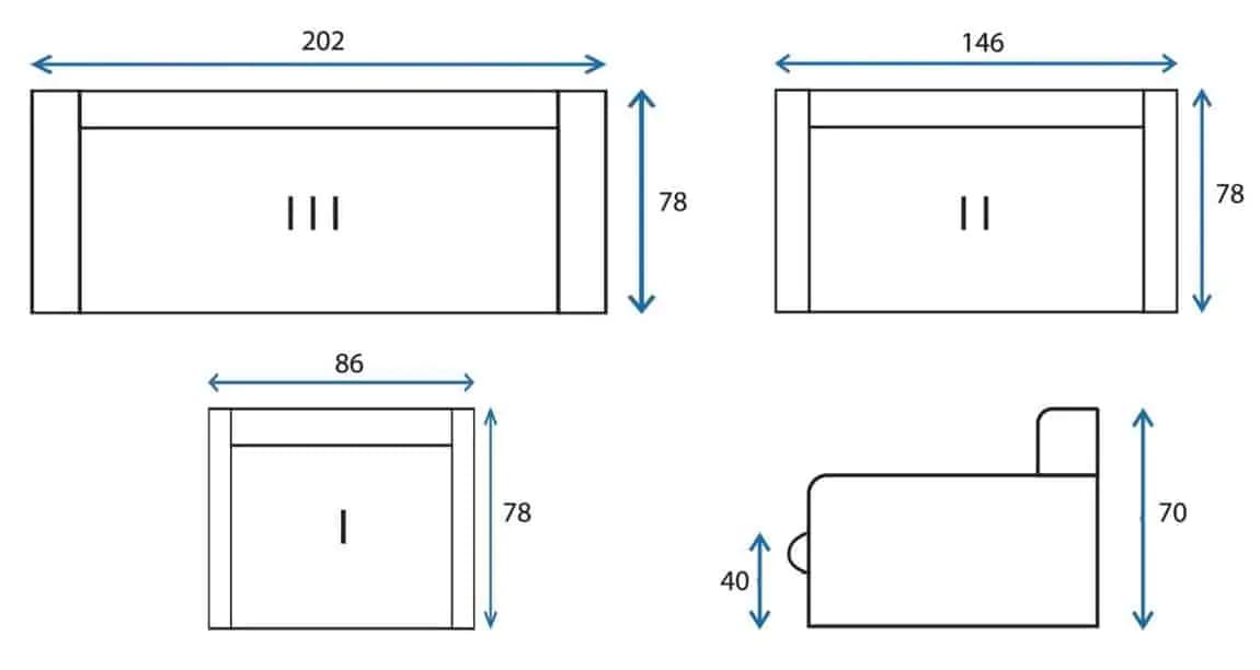 Casarredo Pohovka - dvojsedák HOGO Rito 11 - náhled 4