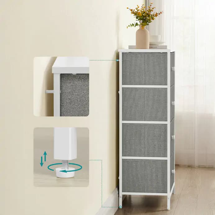 Autronic Regál/komoda AUK-E1031 GREY - šedá - náhled 5
