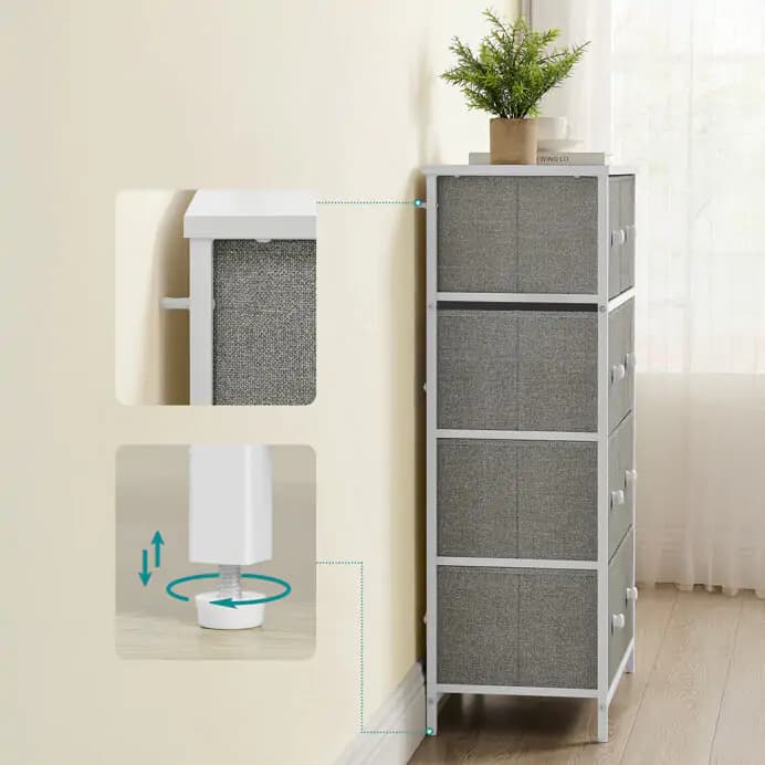 Autronic Regál/komoda AUK-E1051 GREY - šedá - náhled 5