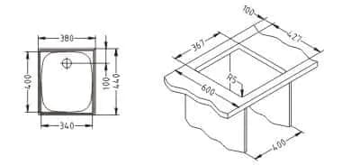 Casarredo Nerezový dřez BASIC 10 vestavný - náhled 4