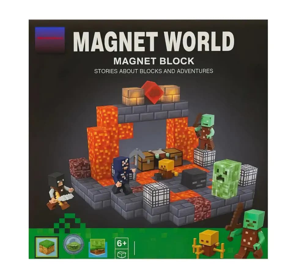 Toybit Magnetická stavebnice Minecraft Danger svítící MSTB2224 - náhled 2