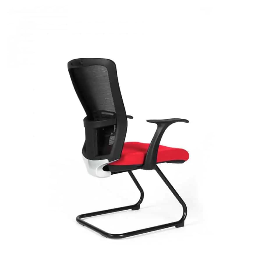 Office Pro Jednací židle THEMIS MEETING - TD-14, červená - náhled 3