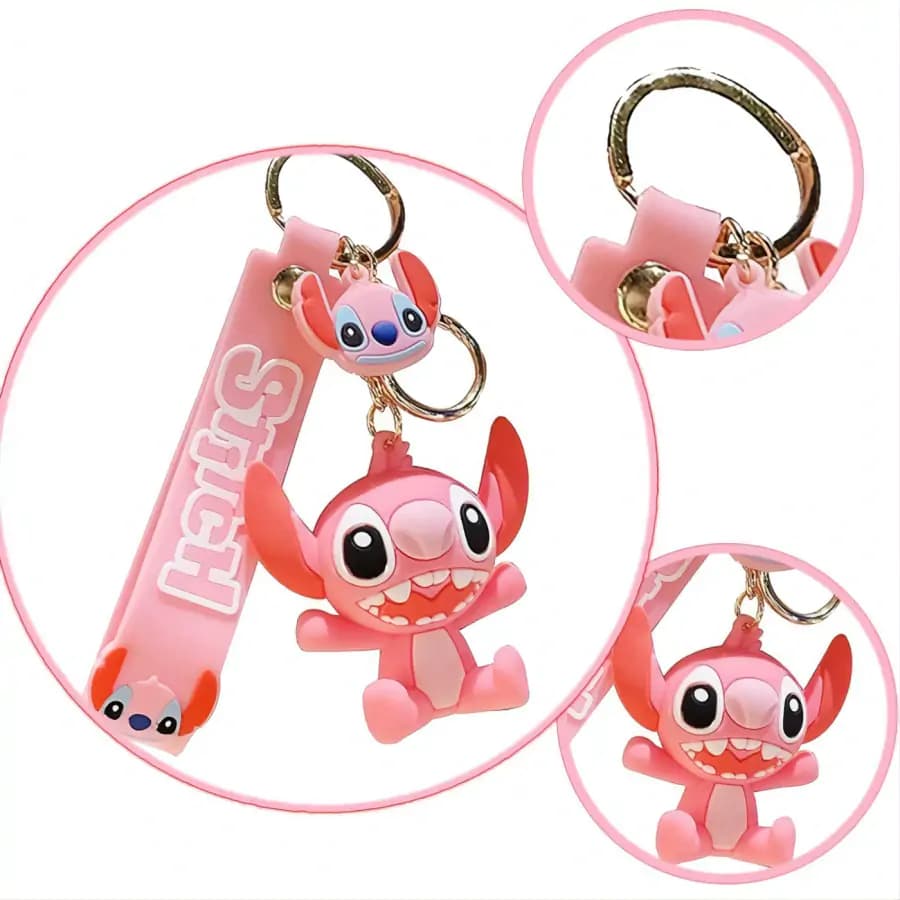 Bagito Dětská klíčenka Lilo a Stitch Angel růžová PKBA2349 - náhled 2