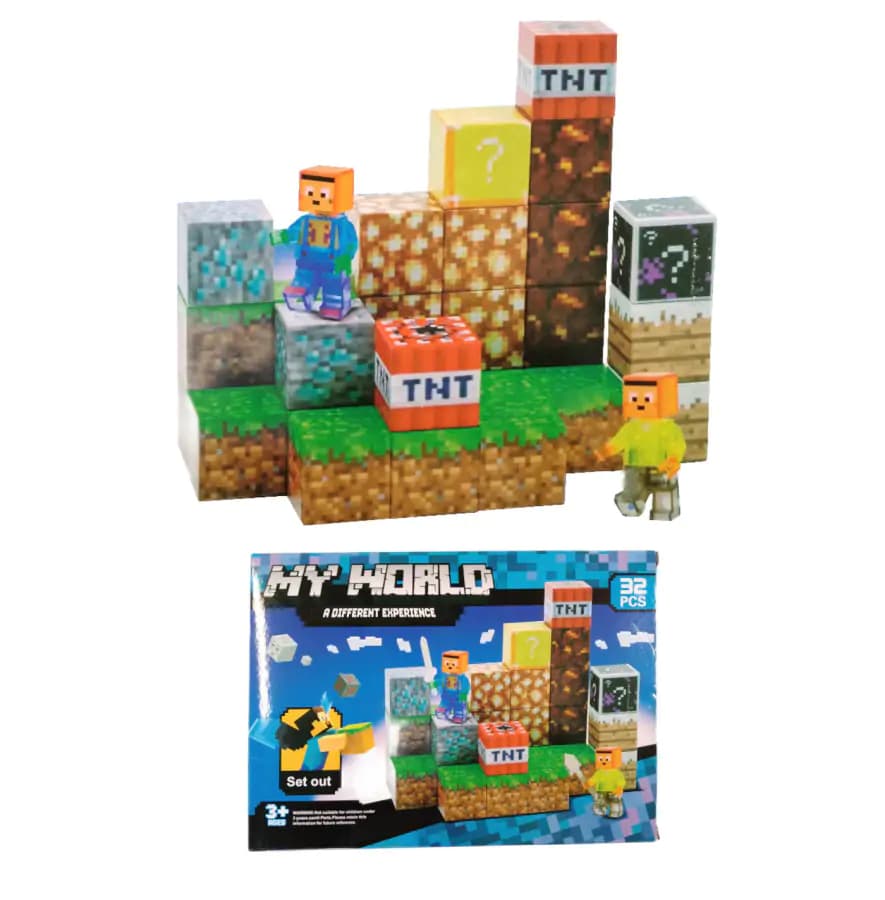 Toybit Magnetická stavebnice Minecraft TNT Creative world MSTB2296