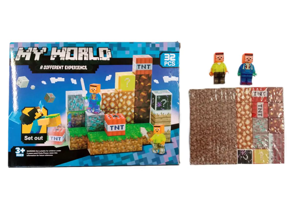 Toybit Magnetická stavebnice Minecraft TNT Creative world MSTB2296 - náhled 3