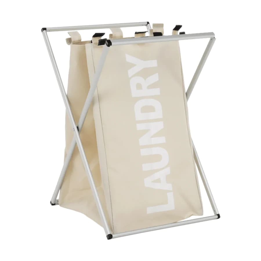 ATAN Látkový koš na prádlo LAUNDRY TYP 1, šedobéžová - rozbaleno - náhled 3