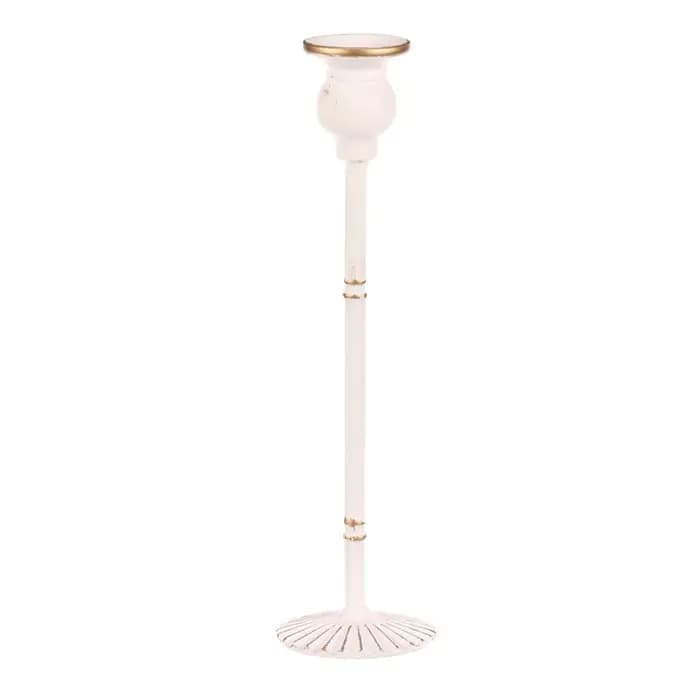 Autronic Svícen kovový 30 cm FUP543 - bílý - náhled 2