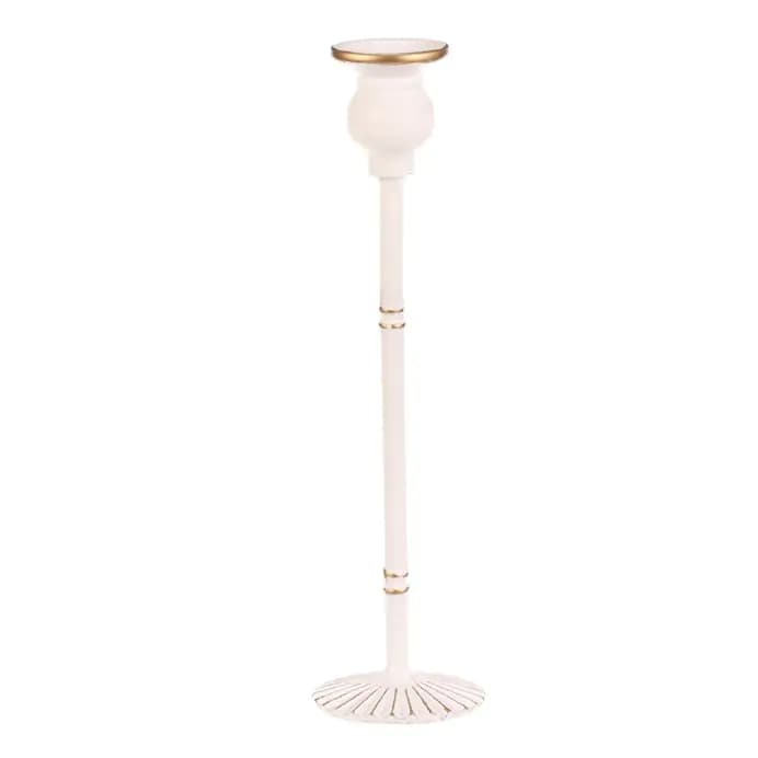Autronic Svícen kovový 30 cm FUP543 - bílý - náhled 3